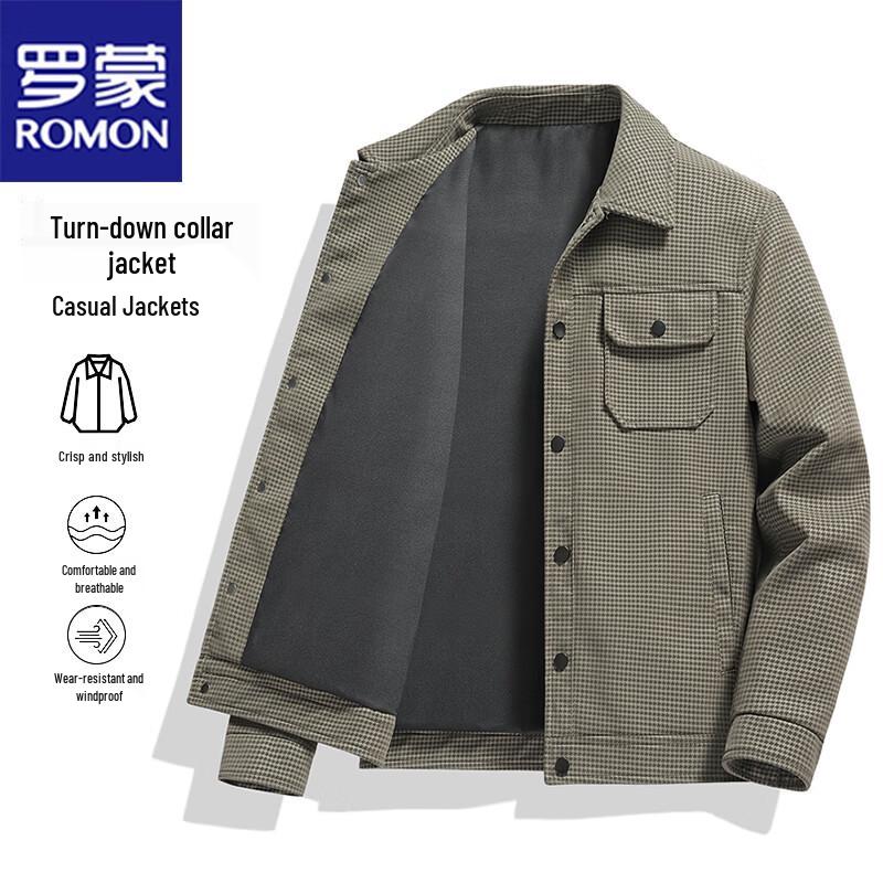 

ROMON Men s Business Casual Button-Up Jacket 5XL