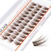 C/D Curl Brown Anime Cluster Lashes Fairy Wispy Spiky Manga Eyelashes Individual Eyelashes  DIY