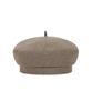 Bajal Va Curved Oval Metal Blended Beret Mocha Brown