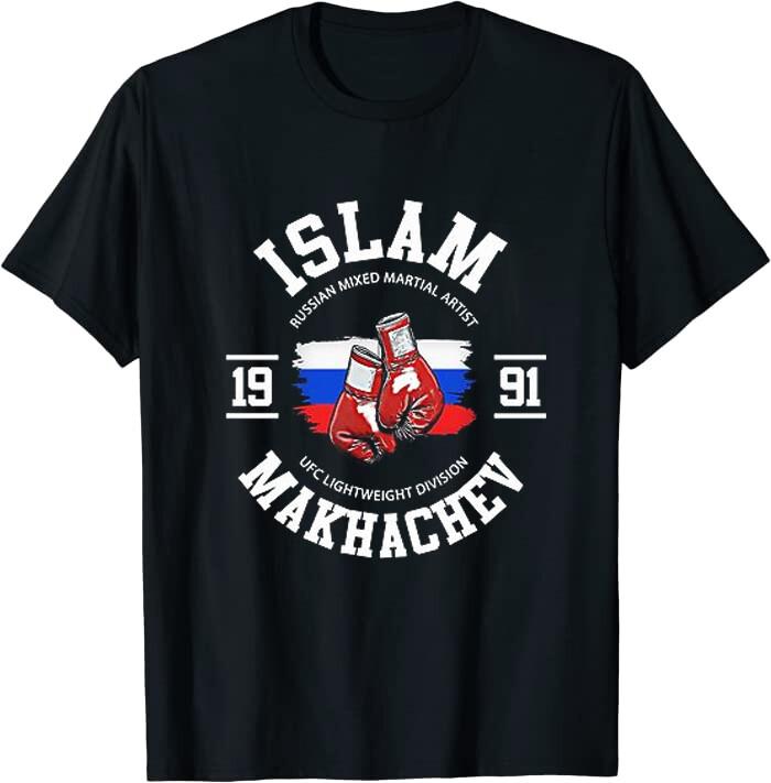 Islam Makhachev UFC Fighter Russian Classic Tee T-Shirt Size M-3XL Made USA Unisex T-Shirt XXXXL