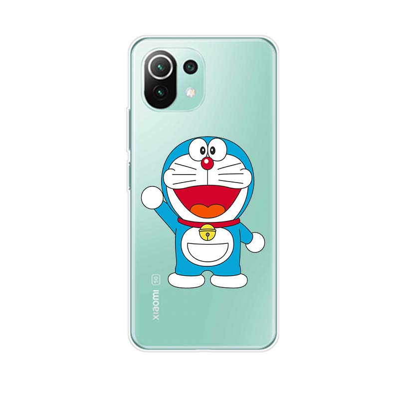 Cute Doraemon Soft Silicone Cover For Xiaomi Mi Note 11 11i 10i 10T 10 9T 9 SE Lite Pro Ultra Phone Case
