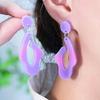 4Pcs Earrings Silicone Mold Crystal Epoxy Resin Mould Irregular DIY Ear Drops