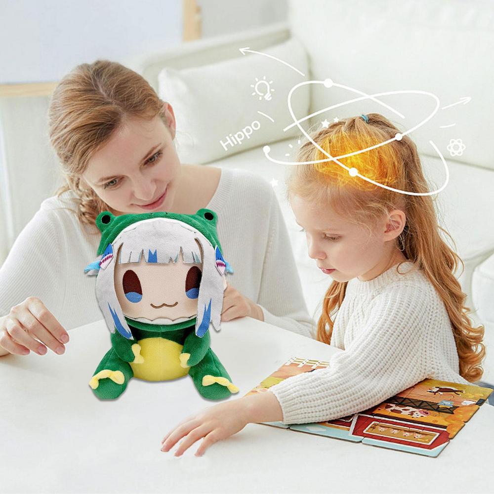 Hololive Dino Gura Plush Toy Gawr Shark Stuffed Dolls Baby Animals Virtual YouTuber Plushies Figure Pillow Kid Christmas Gifts