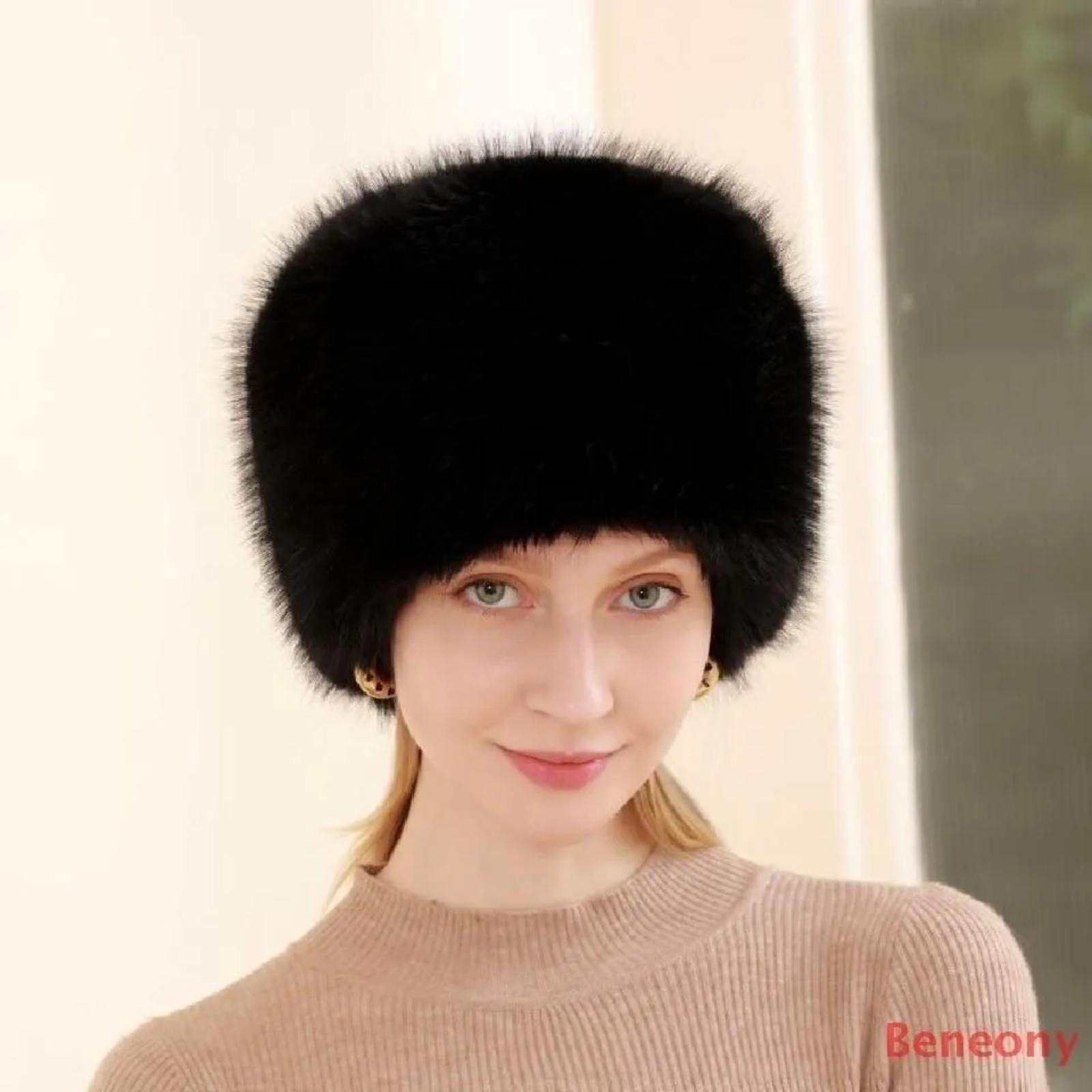 

Hat, And Winter Couple s Fashionable Warm Hat, Neck Warmer Integrated Knitted Wool Hat With Ear Flaps. One Size