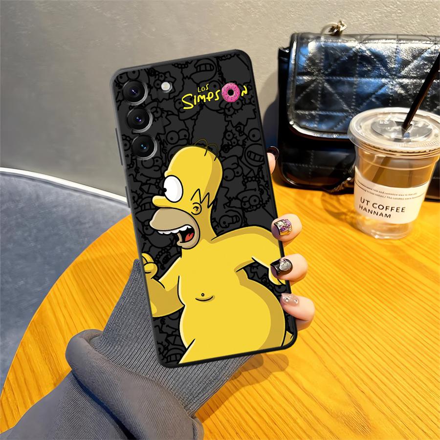 Funda Phone Cover Case for Samsung Galaxy A13 A20 A05 A70 A15 A04 A16 A40 A12 A17 A50 A06 S-simpsons Donut