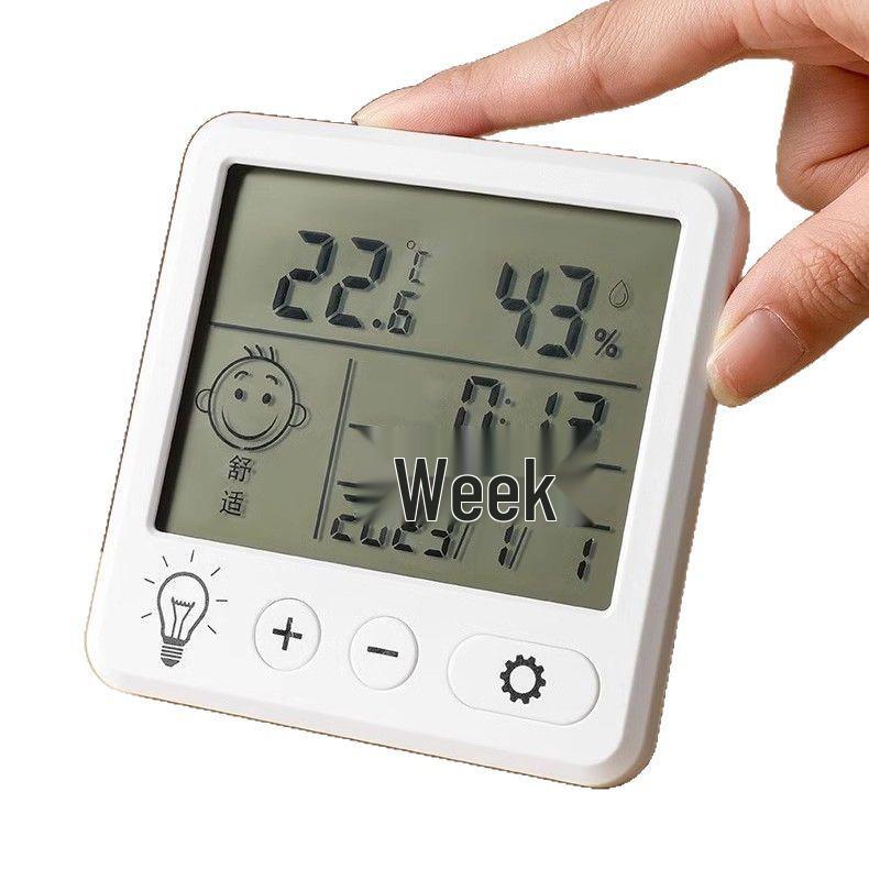 High-Precision Mini Wall-Mount Thermometer Hygrometer for Baby Room