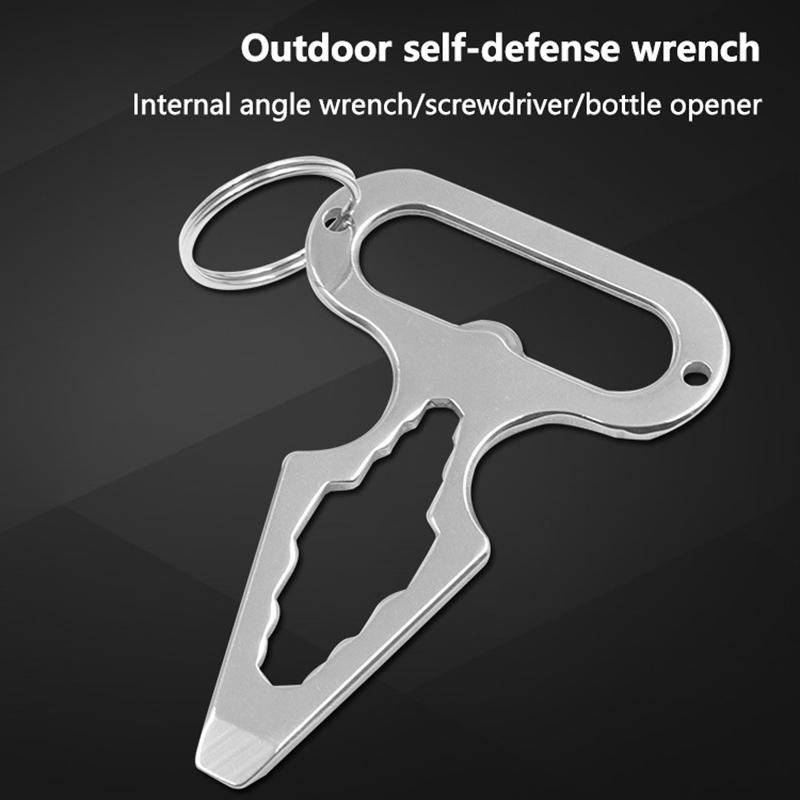 Outdoor Camping Supplies Stainless Steel Edc Spike Wrench Multifunctional Tool Portable Bottle Opener