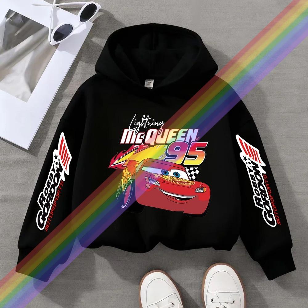 

Lightning Mcqueen Cartoon Children Hoodie Long Sleeve Pixar Car Print Spring Autumn Kid Boy Clothes Fashion Pullover Sweatshirts 100