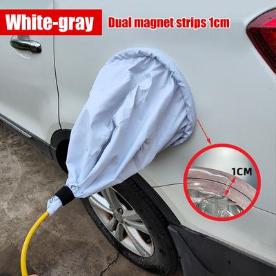 For Tesla Model 3 Y Car Charger Rain Cover Magnetic Oxford Cloth Sunscreen for Electric Car Charging Port Interface Adapter