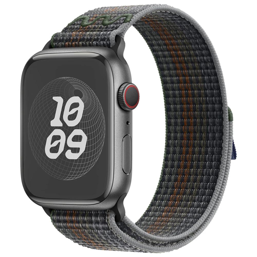 Nylonband für Apple Watch Band 49 mm 44 mm 40 mm 45 mm 41 mm 42 mm 44 45 49 mm Correa Armband iWatch Ultra Serie 7 6 5 3 SE 8 Armband