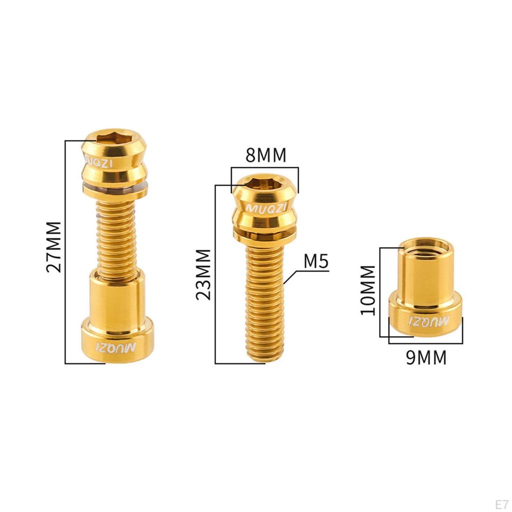 2 Set Bicycle Carbon Nuts, Durable Premium Mounting Accessories for Mountain Bikes