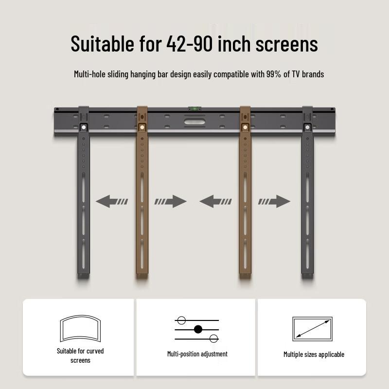 ProPre Ultra-Thin TV Wall Mount for 42-90 Inch TVs