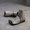 Johnature Kurze Stiefel aus weichem Rindsleder mit quadratischer Zehenpartie, vielseitige, bequeme Damenschuhe aus echtem Leder im Retro-Stil