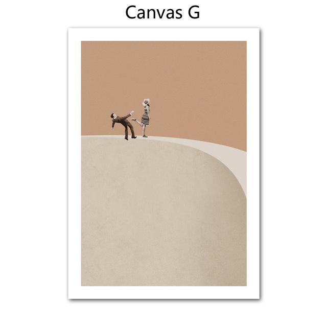 Abstraktní Severská velryba Kouzelná konvice Potápění Víno Taneční stěna Umělecká reprodukce Plakát Obraz na plátně Domácí dekorace Obrazy do obývacího pokoje