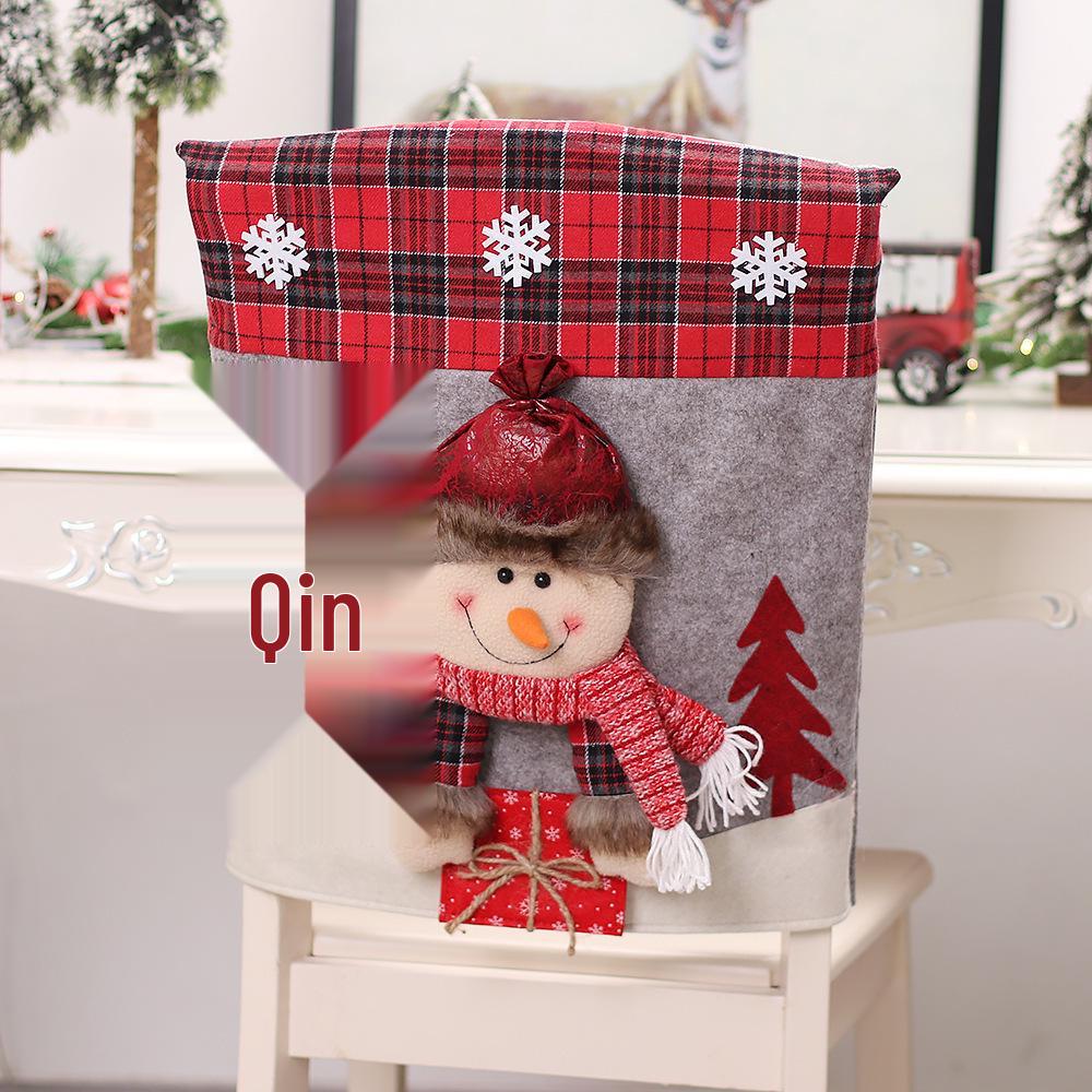 Santa & Snowman Holiday Chair Covers for Weddings, Banquets, Hotels, and Dining