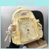 Student Large Capacity Transparent Backpack For Girls With Breathable Nylon Material For School Use