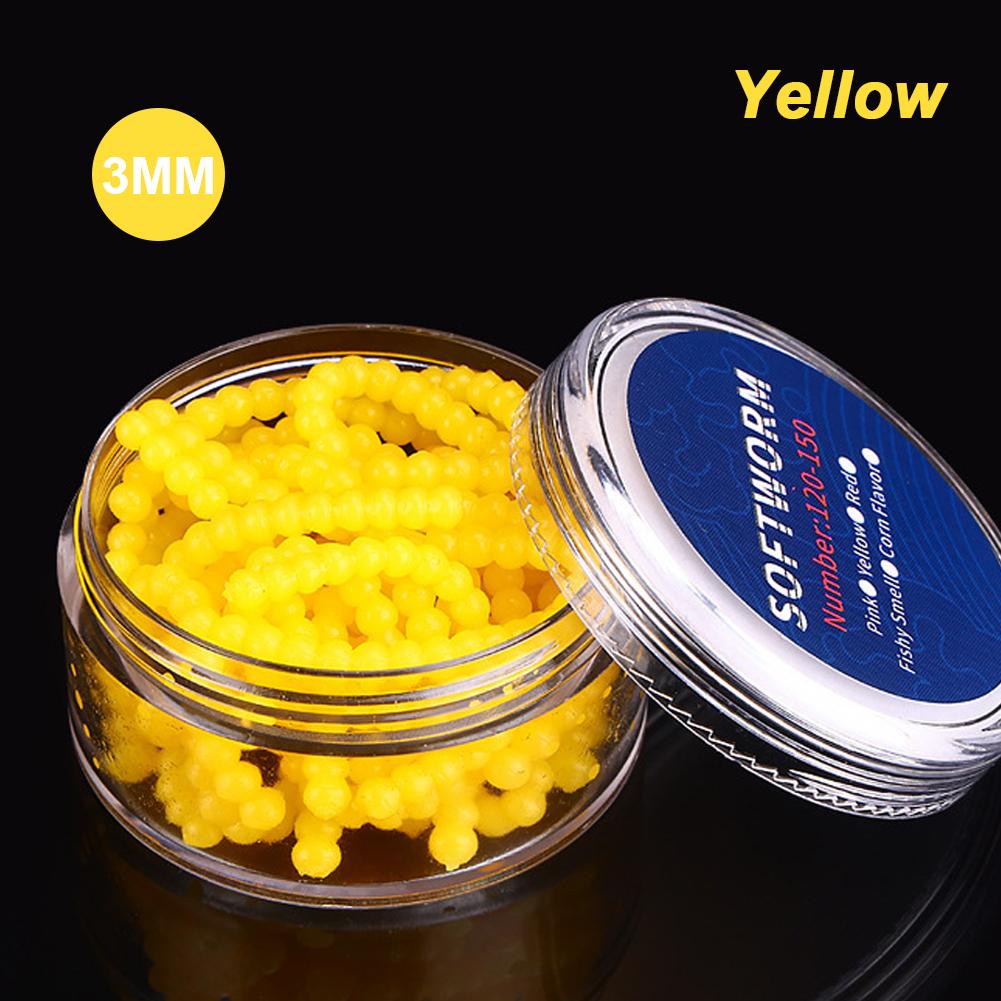 1Box 2/3/4/5MM Suspended Beads For Teasing Fishing Strawberry Corn Scented TPR Lure Root Fishing Soft Bait For Upturned-Mouth Crucian Carp