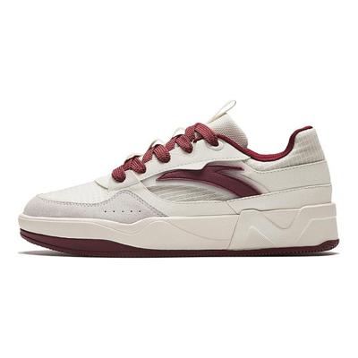 Non-Slip Wear-Resistant Low-Top Skate Shoes Women Sneakers White Red 922428007-1