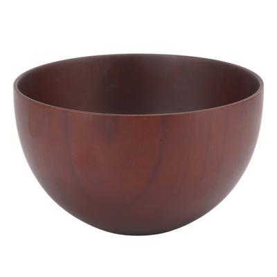 Cuenco de Madera para Fideos Patrón de Color de Grano de Madera Único Cuenco de Sopa Japonés para Hogar Arroz Ensalada