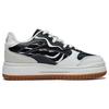 Li Ning Future C1 Slip Resistant Abrasion Resistant Low Top Skateboard Shoes Women's Black White AGCT244-4