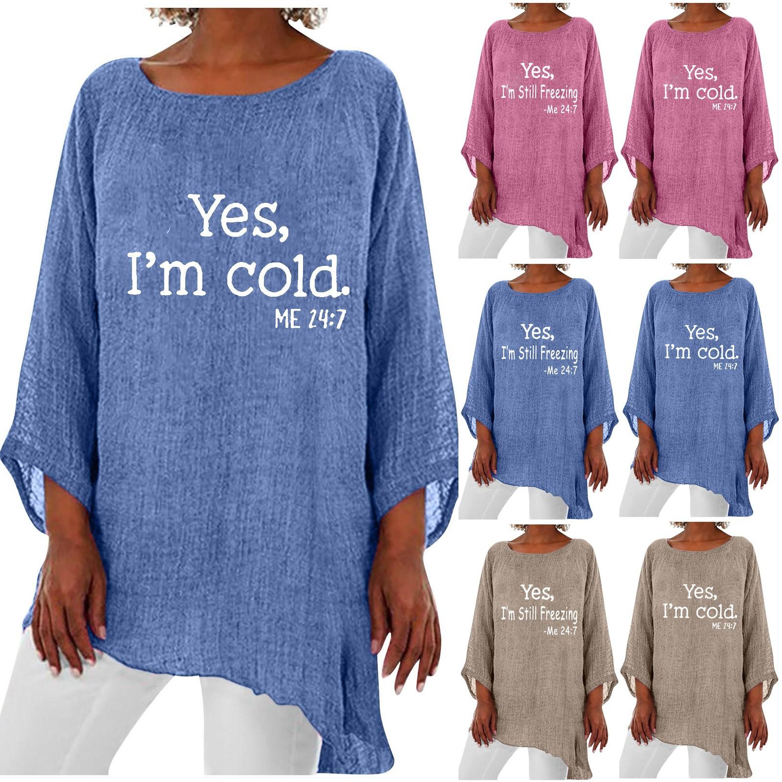 

Модный женский свободный и удобный топ с длинным рукавом с принтом нестандартной формы