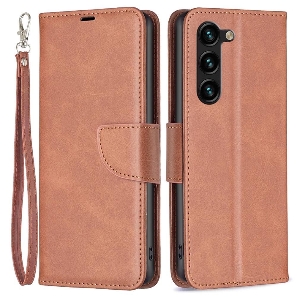 For Samsung Galaxy S25+/S24+ Case Mobile Phone Shell PU Leather Wallet Cover with Viewing Stand