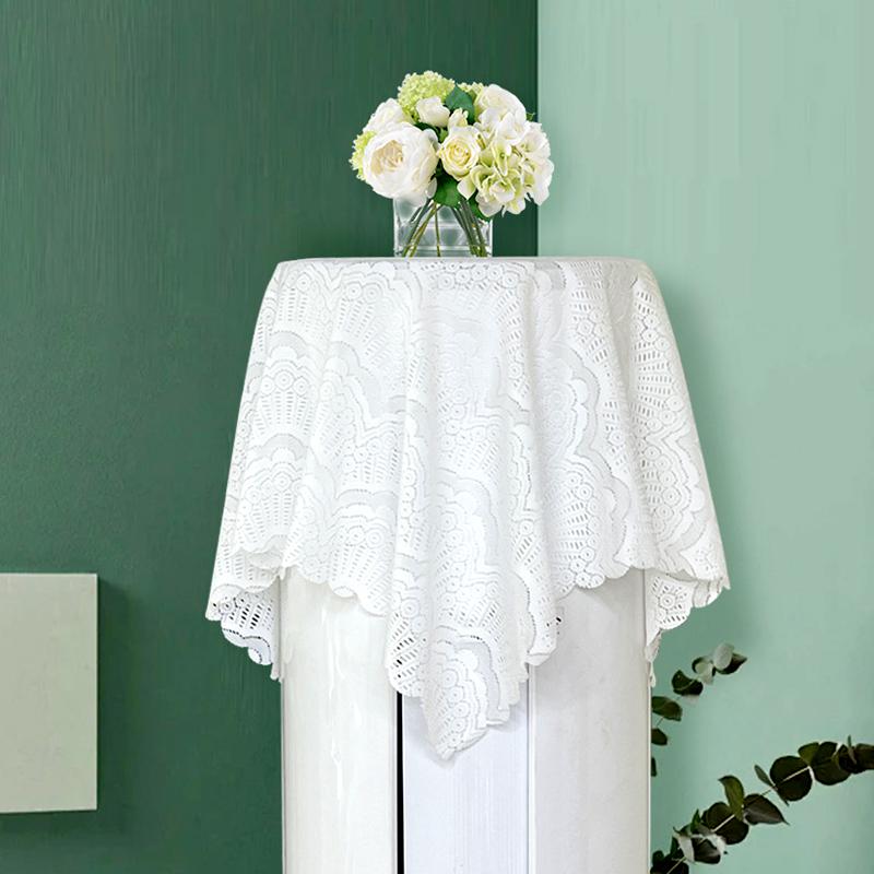 1Pc Tablecloth European Style Leisi Dust Cover Elegant Covering Dust Farmhouse Decoration Air Conditioning Cover Cloth