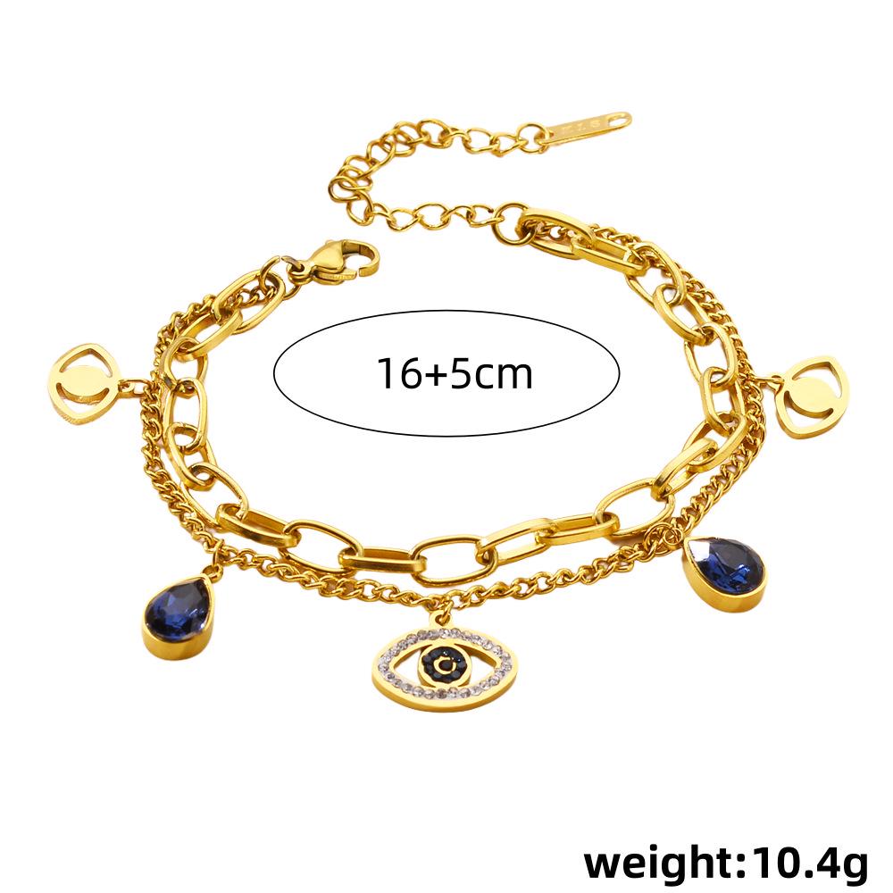 Korean Titanium Steel Four-Leaf Clover Bracelet - Women's Fashion, Versatile & Non-Fading Jewelry