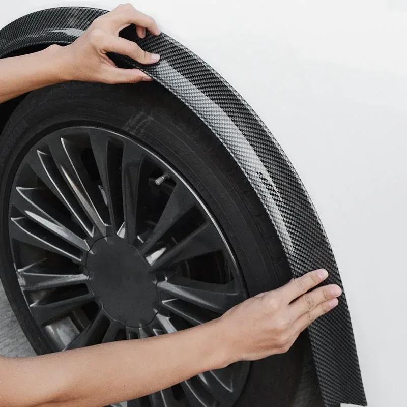 2/3.5/4.5cm*1.5M Car Fender Flares Arches Wing Extenders Wheel Eyebrow Anti-collision Strip Mudguard Lip Cover Scratch Proof