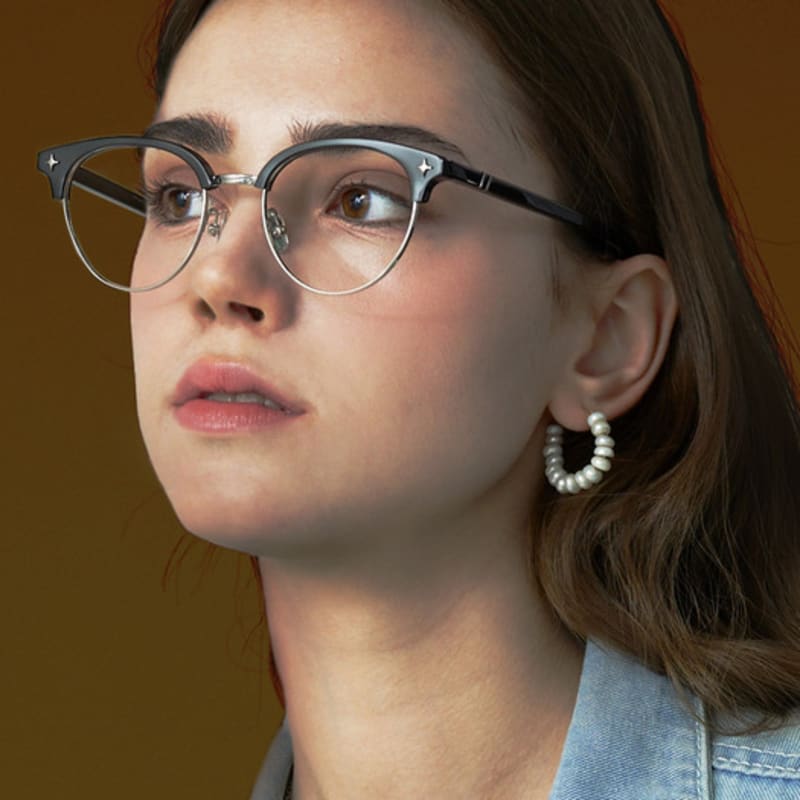 

RECLOW RECLOW GUINNESS BLACK GLASS Acetate Glasses Blue light blocking lenses (10,000 won)