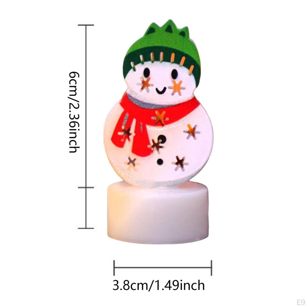 Weihnachtsstatue Nachtlicht Nachttischlampe für Heimdekoration Figur Tischschmuck Wohnzimmer