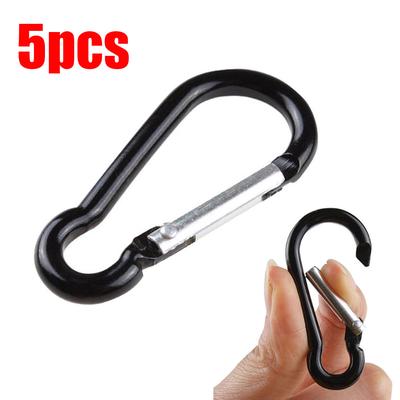 (Beamer)5 Stück Aluminium Karabinerhaken Karabiner D-Ring Schlüsselanhänger Clip Schlüsselanhänger Wandern Camping