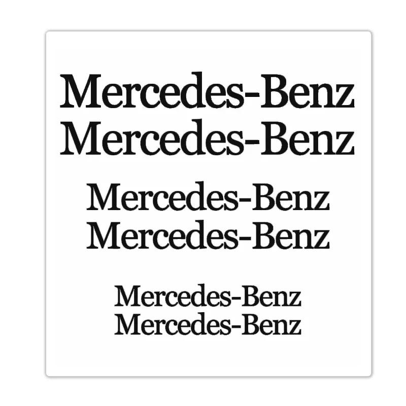 

New For Mercedes Benz 6pcs Brake Caliper Sticker Heat Resistant Decal Car Decoration For Mercedes Benz W204 W124 W201 W202 W212 чёрный
