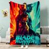 Classic Movie Blade Runner 2049 Throw Lightweight 240g Flannel Blanket Soft Skin-friendly for Summer Cooling