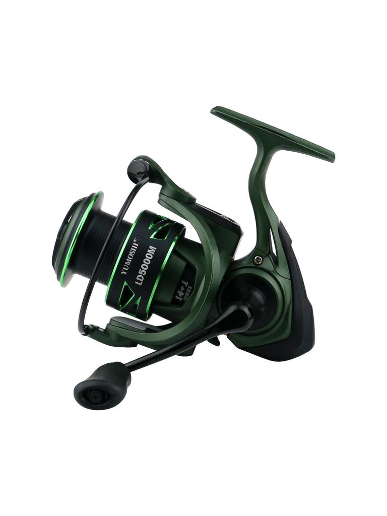 YUMOSHI Gapless Spinning Fishing Reel, Metal Line Cup, Rocking Arm for Sea and Rock Fishing.