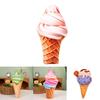 Ice Cream Plush Toy Pillow Soft And Fluffy Perfect Gift For Ice Cream Lovers Colorful And Cute Design