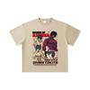 260 GSM Double Yarn 32 Count 100% Cotton Baki V5 Ohma Print Unisex Heavy Cotton T Shirt… More