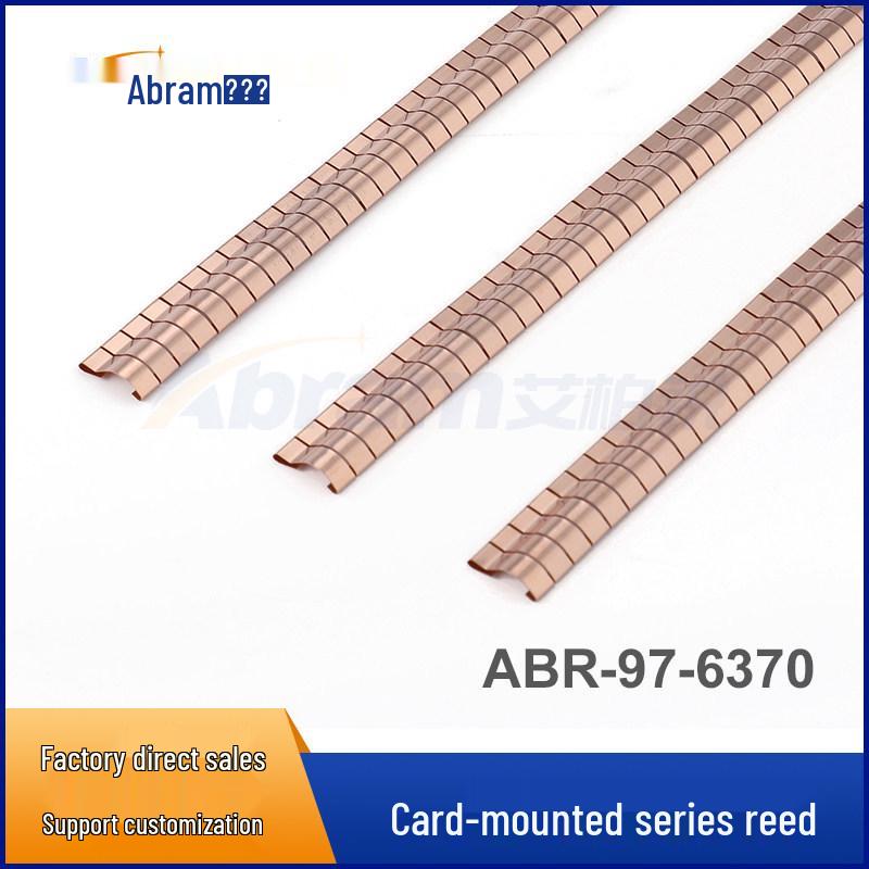 

Beryllium Copper Spring Reed Shielding Materials: Over 200 Models, Replaceable Card-Mounted Type (97-6370). Natural 406MM