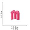 Pink Embroidered Alphabet Patch for Clothing Decoration