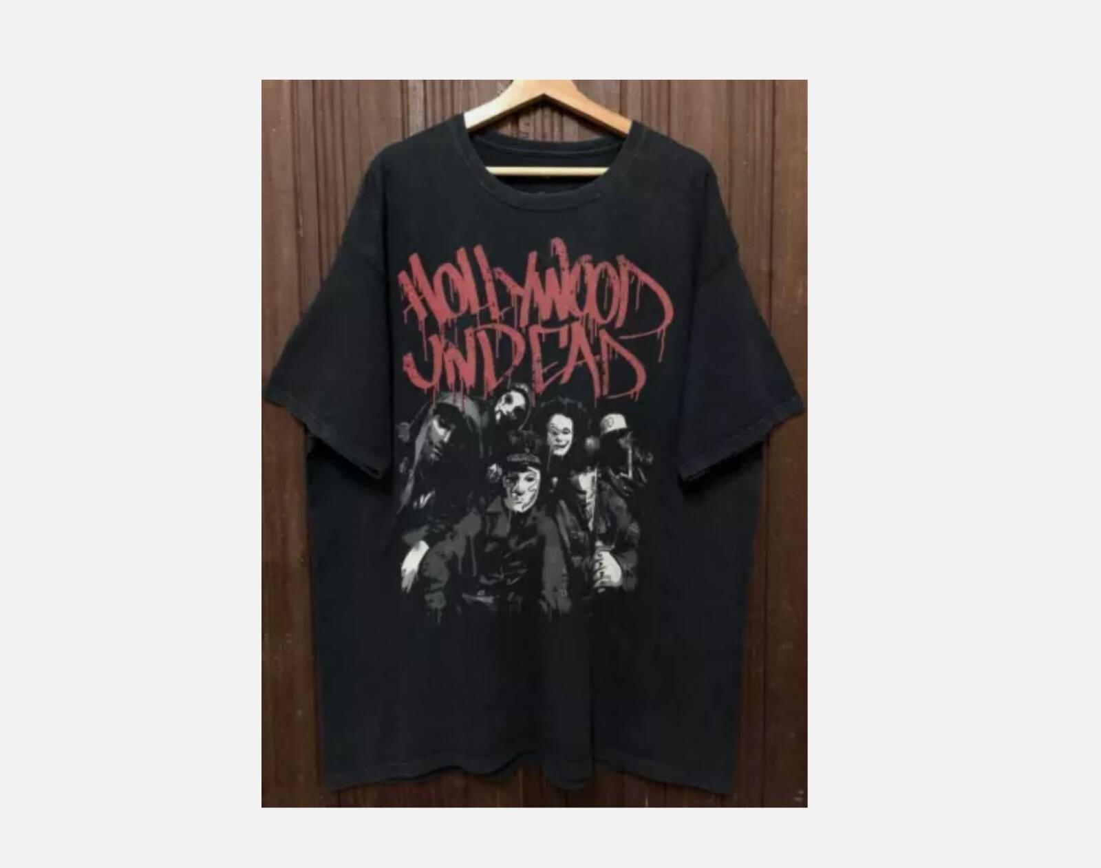 26 Hollywood Undead Black T-Shirt Cotton Gift For Men Women Unisex T-Shirt XXXL