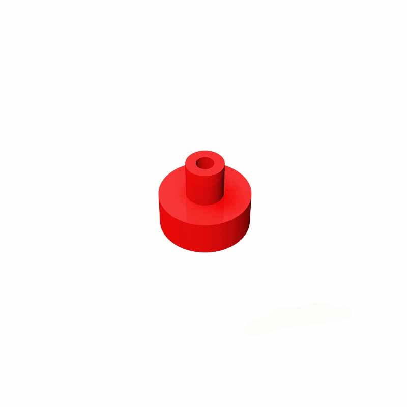 

25pcs MOC compatible 20482 ceramic tile round 1 x 1 with hollow rod DIY assembly building block particles children s toys 25pcs красный