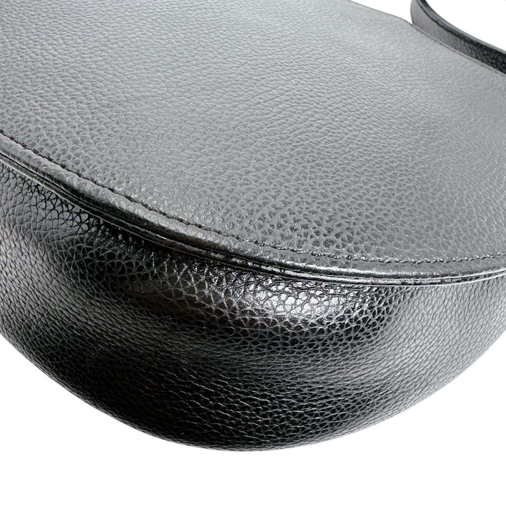 COACH Leather 3176 Handbag leather black Women 3176 Used