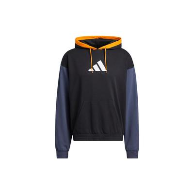 adidas Moletom esportivo casual manga longa americano com capuz masculino preto H61048