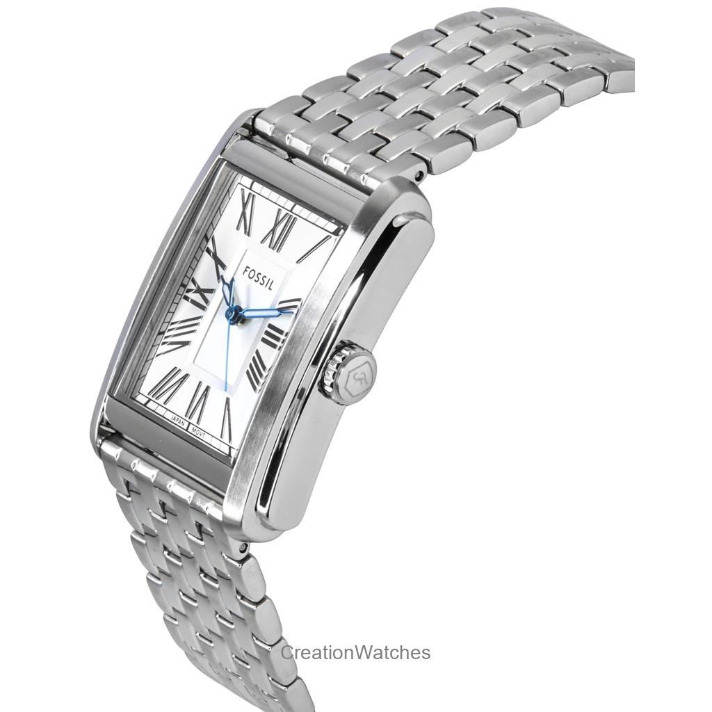 Fossil Carraway Stainless Steel Silver Dial Quartz FS6008 Men's Watch