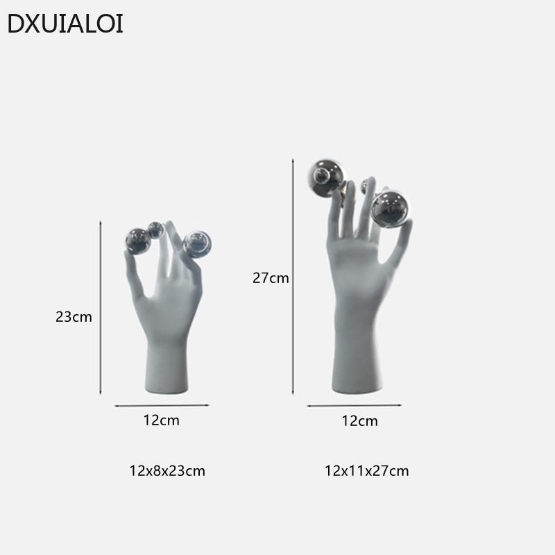 DXUIALOI Modern simplicityHuman puppet hand shape decoration resin crafts creative simple home living room resin decoration
