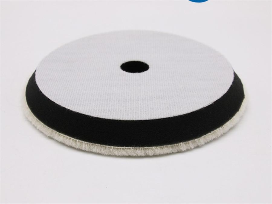 2 Pcs 6" Round Car SUV Care Woolen Polishing Pad Cleaning Waxing Buffing Cushion