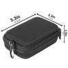 Khanka Protective Storage Case Compatible with RICOH PENTAX Digital Cameras WG-90/WG-80/WG-8/WG-70/WG-60/WG-50/WG-40/WG-30 (Black Zipper)