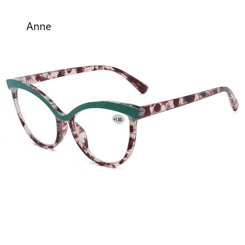 Vintage Cat-Eye Full Rim Reading Glasses Non-Prescription, PC Frame & Lens, Elegant Design, Range 1.0 to 4.0 gafas hombre