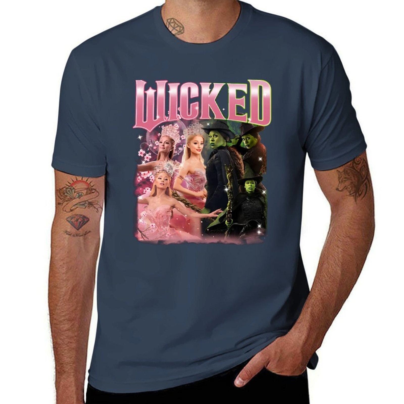 Wicked The Musical Glinda Elphaba Wicked Changed For Good Wicked The Musical TShirt Casual All Match Short Sleeve TShirt S