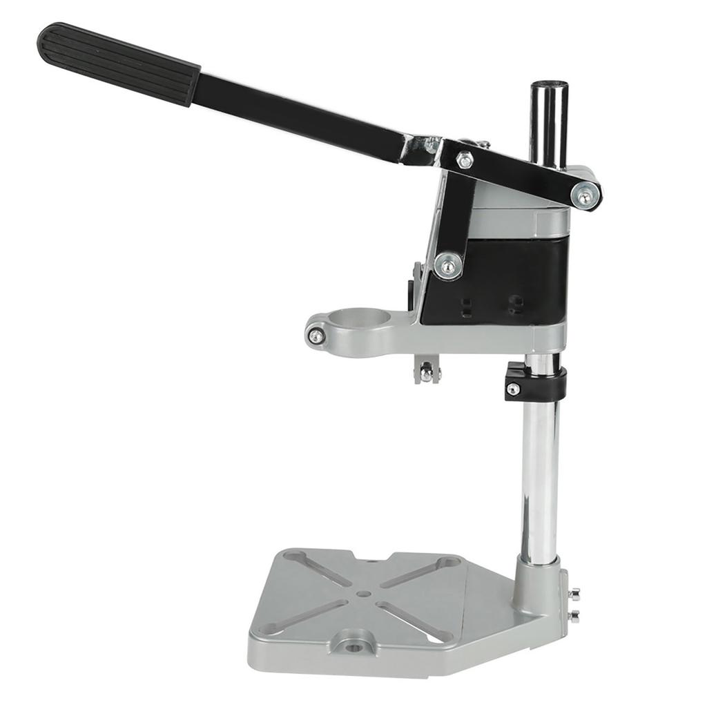 Clamp Drill Press Stand Workbench Repair Tool for Drilling Aluminum Base(Double Hole)